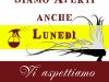 Aperti il Lunedì